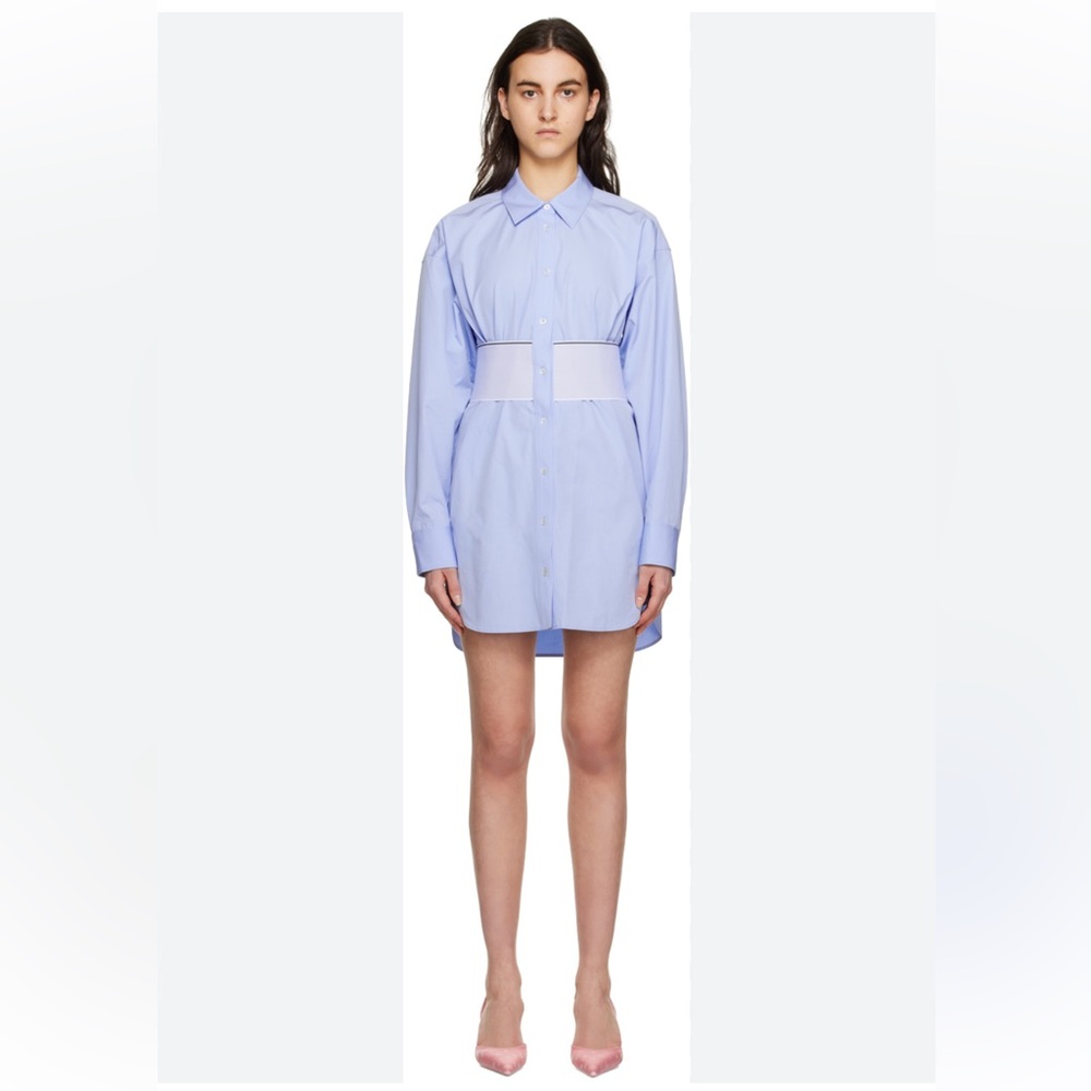 Alexander Wang Sky Blue Shirt Dress